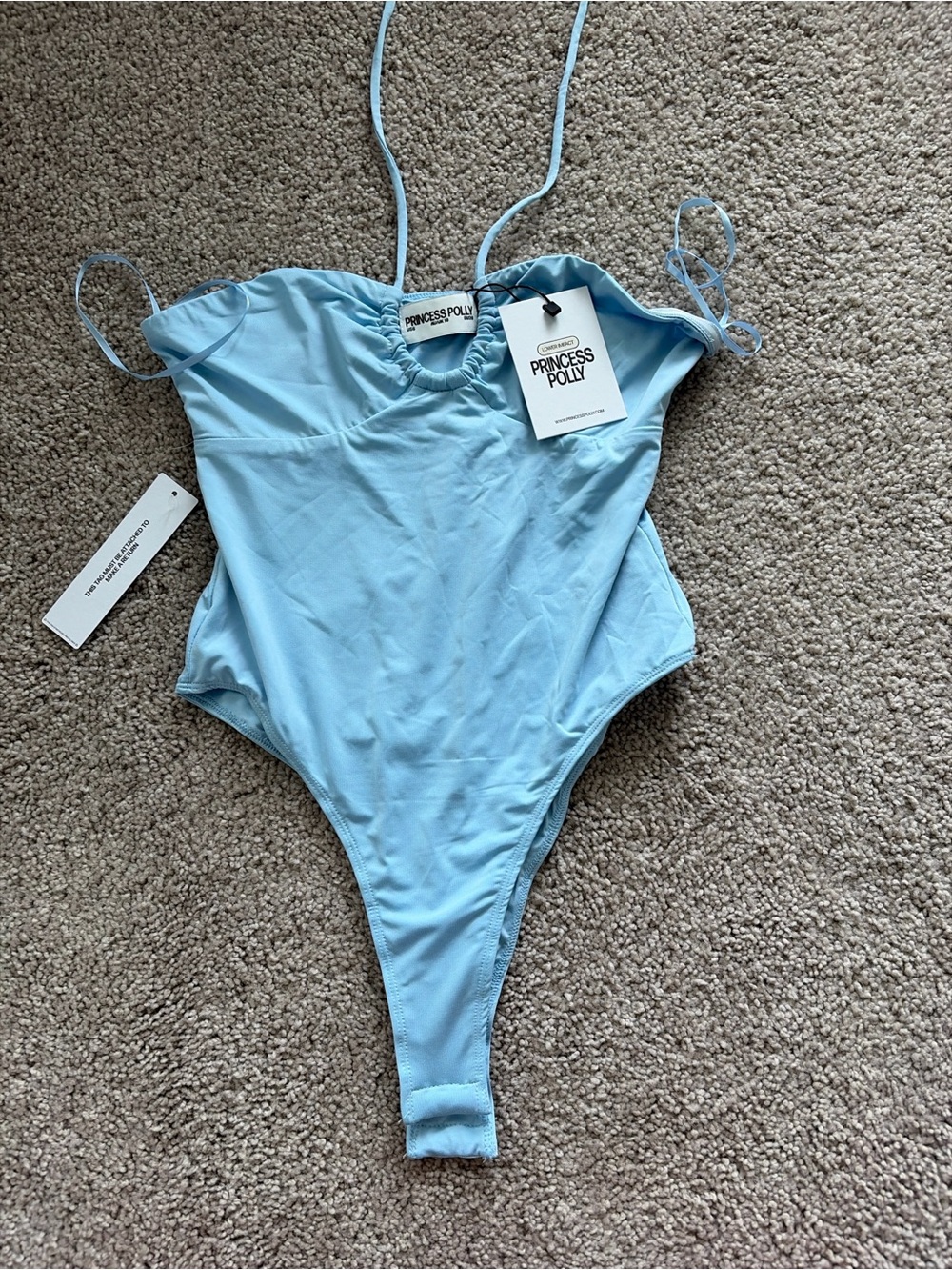 Princess Polly Pale Blue One-Piece